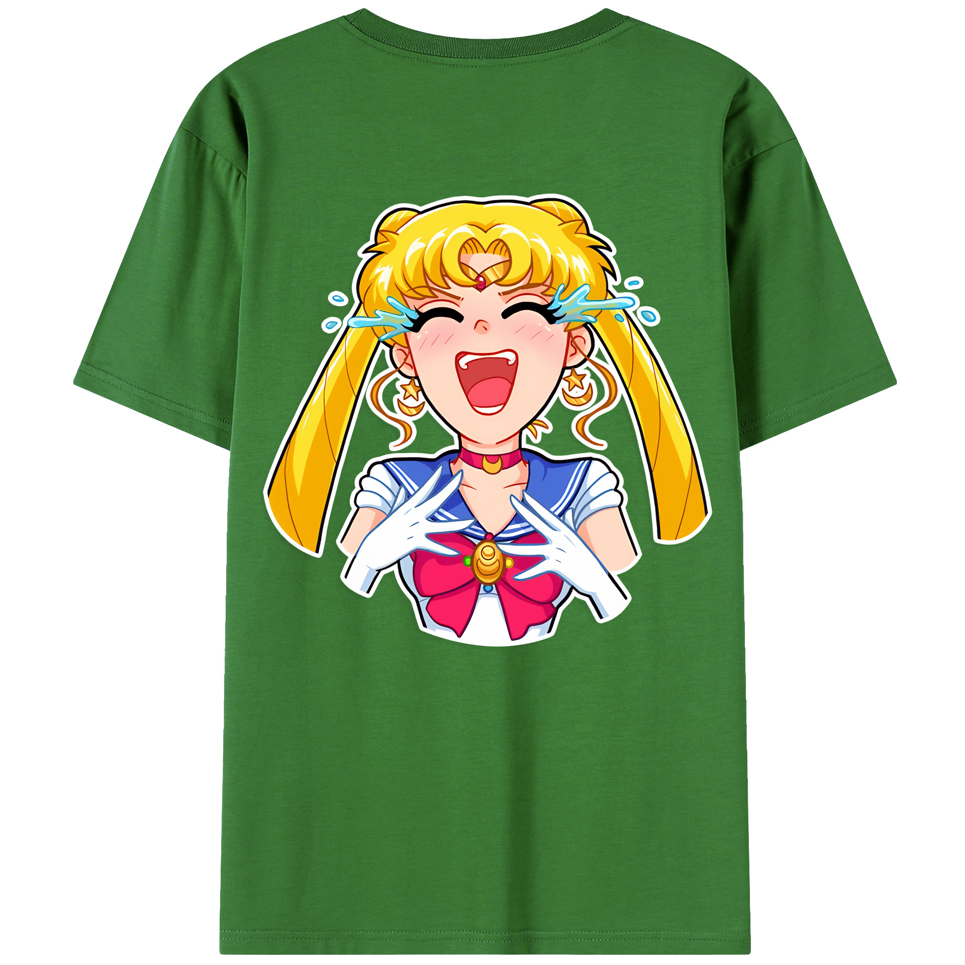 （画像用） 美少女戦士セーラームーン 月野 うさぎ つきの うさぎ Sailor Moon Tsukino Usagi レディース半袖Tシャツ(バックプリント)